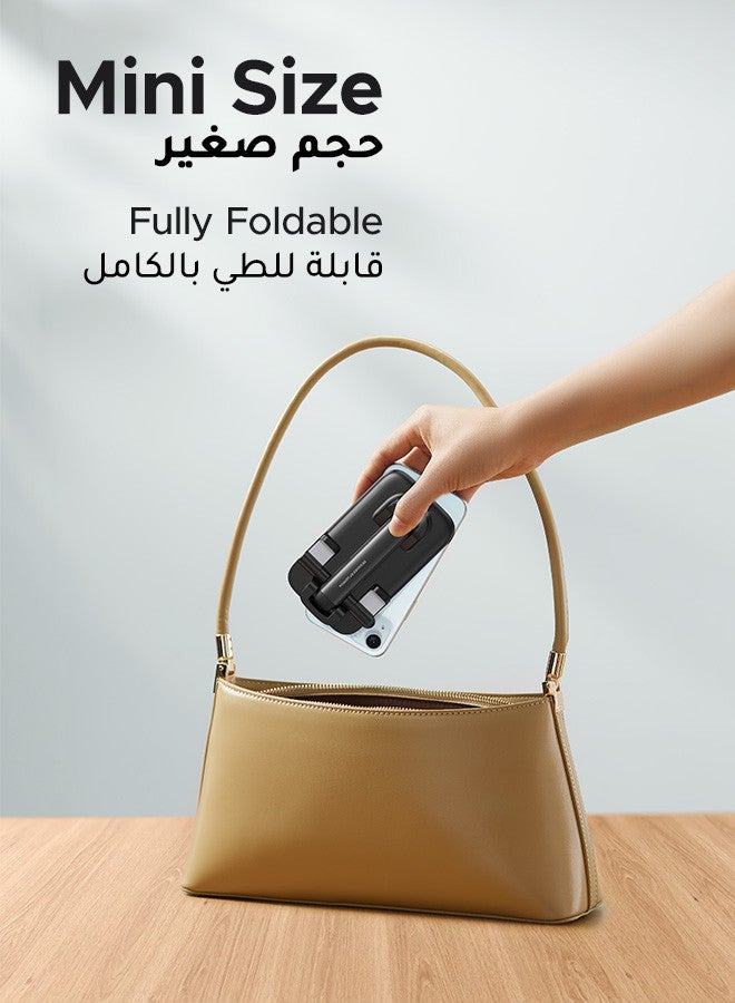 يو جرين حامل هاتف iPhone قابل للتعديل، حامل هاتف قابل للطي للمكتب، حامل iPhone للمكتب، لمعظم الهواتف، سلسلة آيفون 17/16، سلسلة سامسونج جالاكسي S25 S24، شاومي، HONOR، أسود - Image 3